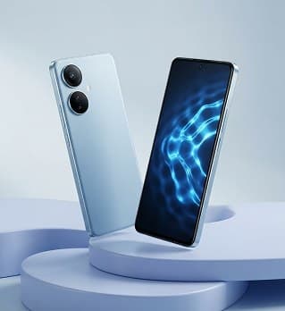 Nord X2 smarttelefon i lyseblått